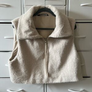 Faux fur vest